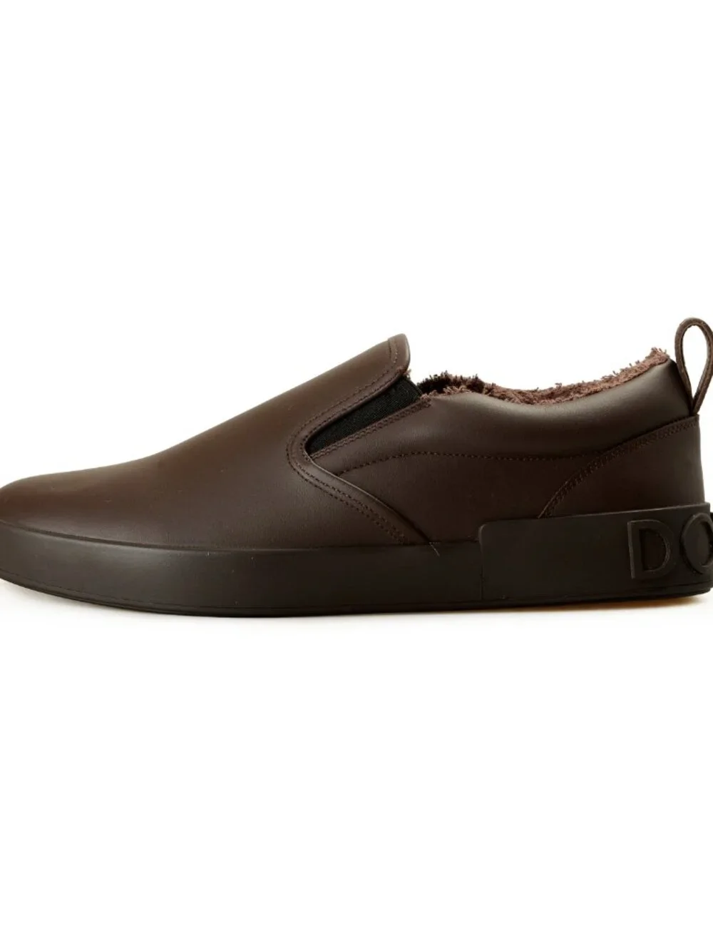 Dolce & Gabbana Men's Brown Leather Slip On Loafers Shoes US 11 IT 44